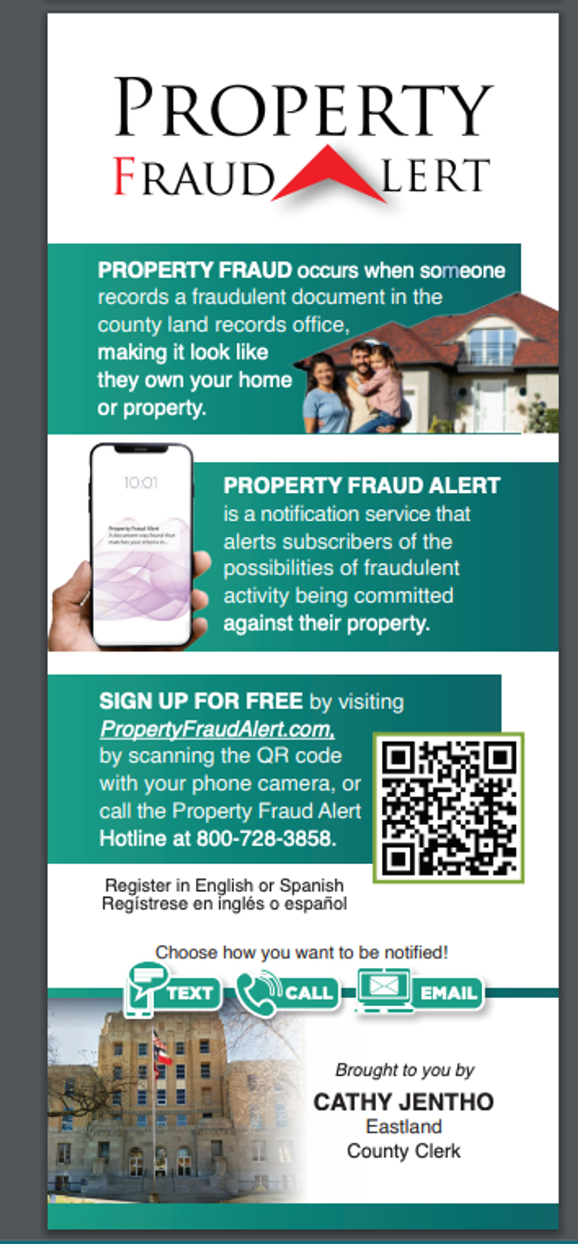 Property Fraud Alert- Sign Up For Free