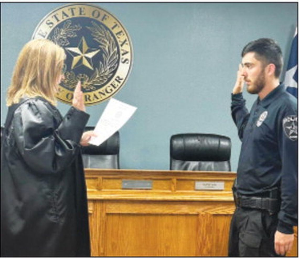 RANGER NEW POLICE OFFICER--Please help us in congratulating Officer Trace Douglas! We are excited for him to take