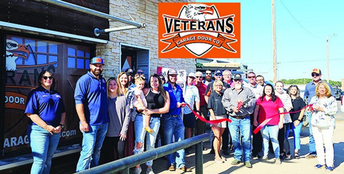 Ribbon Cutting for Veterans Garage Door