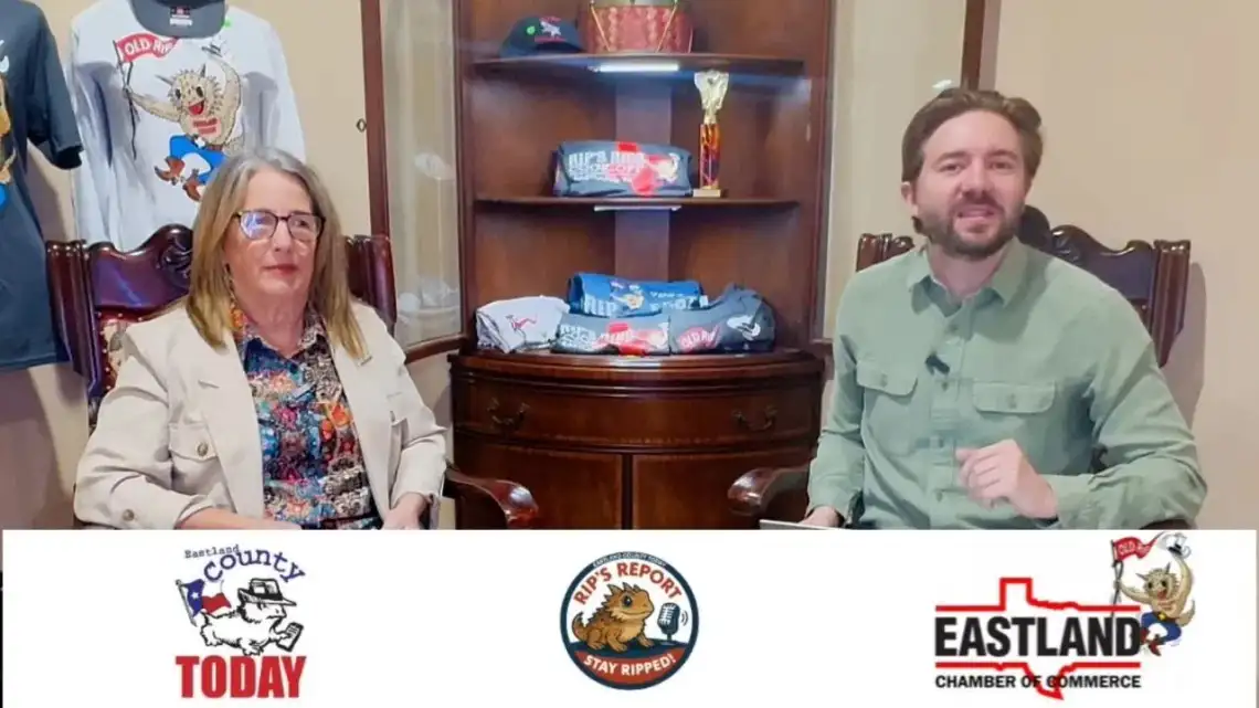 Rips Report: Eastland Chamber of Commerce Executive Director Julie Elrod Rip's Ribs Cook off & Wine Festival Rips Report: Eastland Chamber of Commerce Executive Director Julie Elrod Rip's Ribs Cook off & Wine Festival