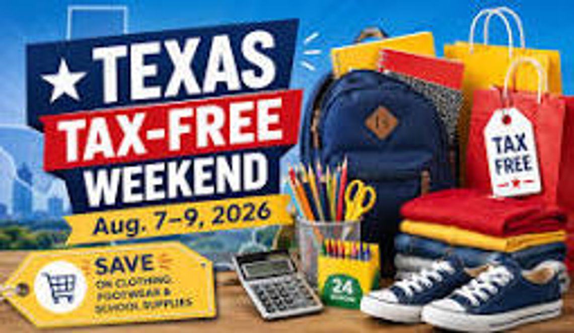 Sales Tax Holiday August 7--9, 2026