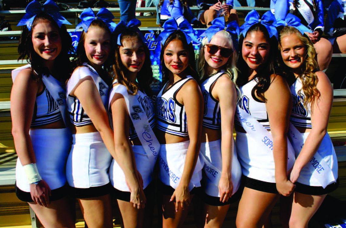 Sophomore members of the Cheer team were honored with gifts presented by Jenna Wood