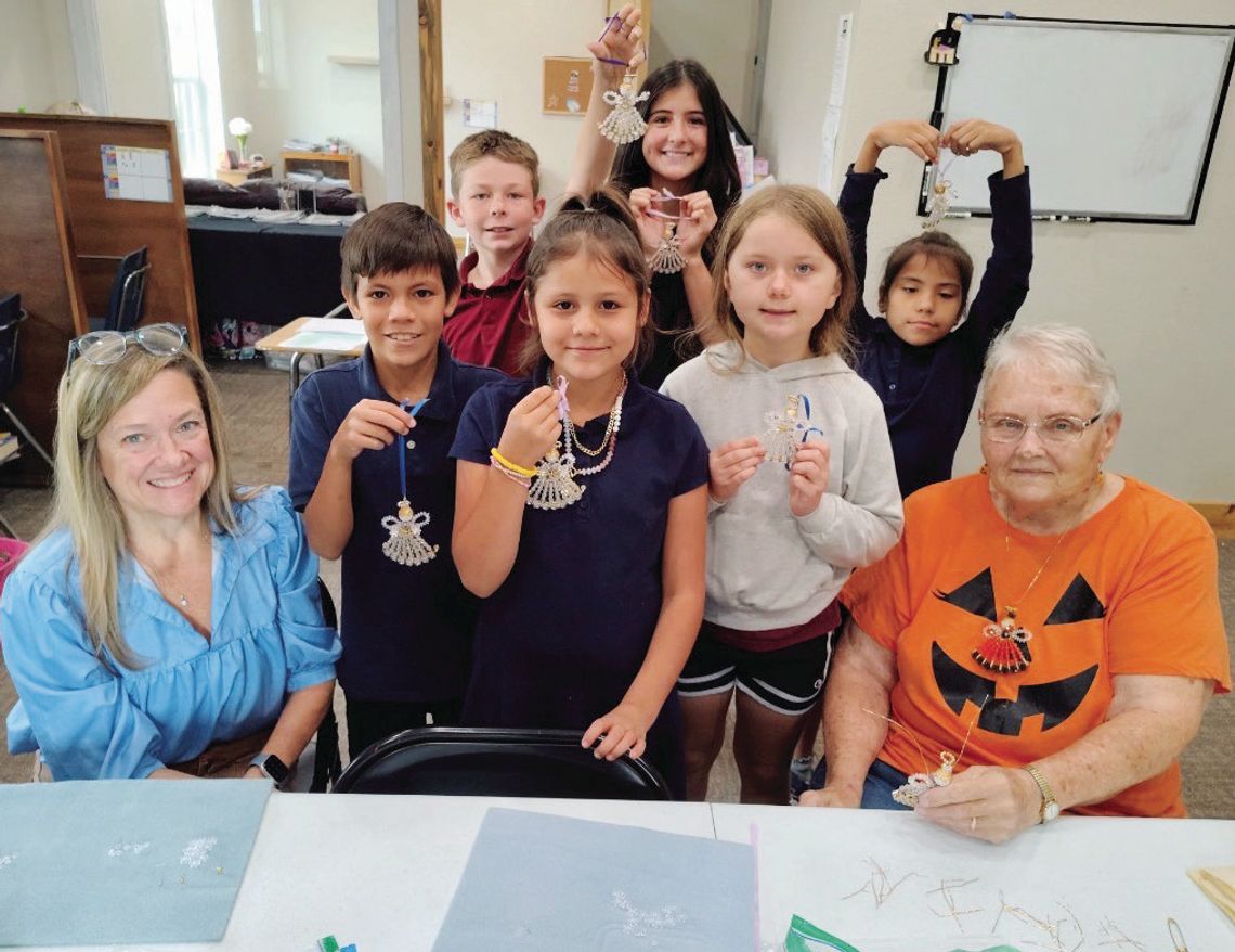 Students Create Beaded Angles Students Create Beaded Angles