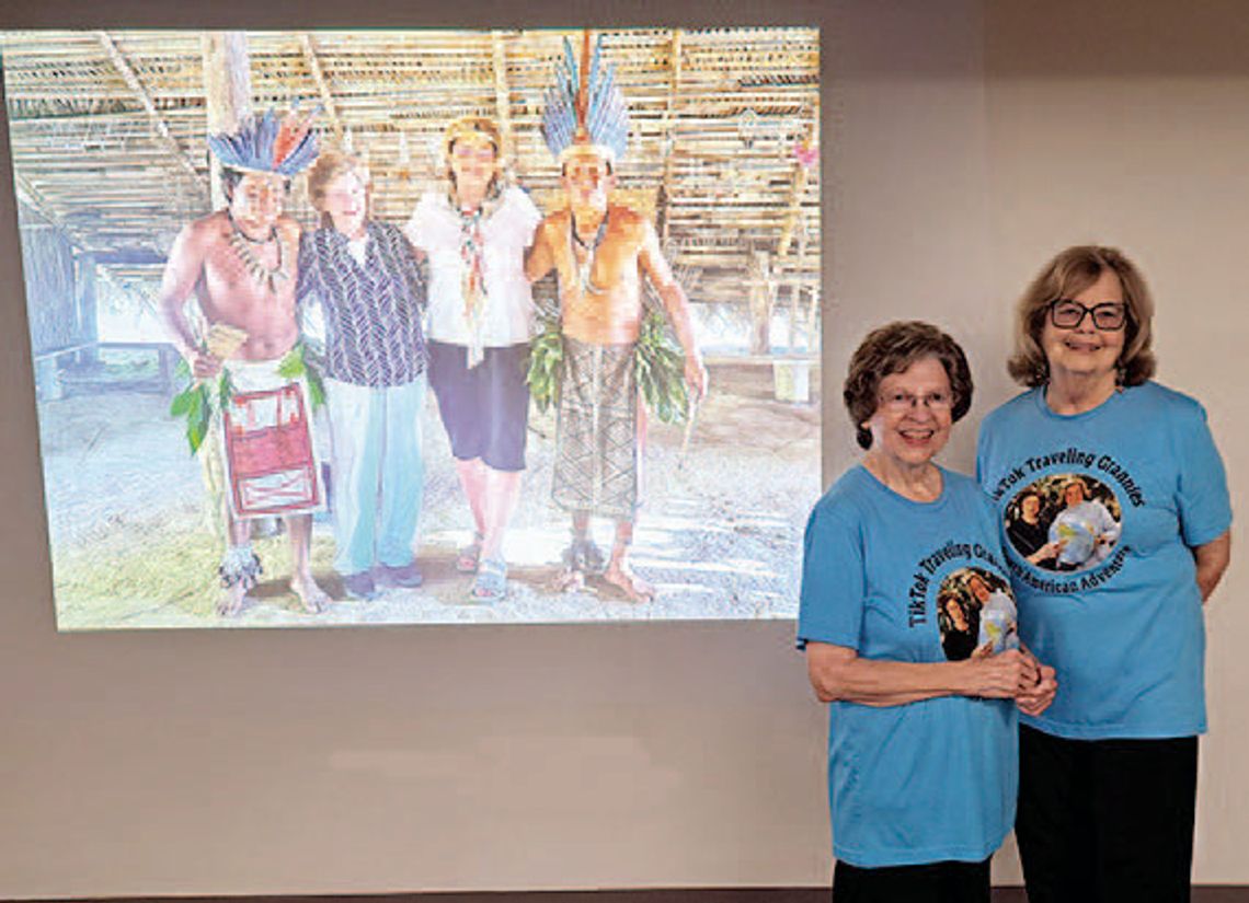 World Travelers Dr. Sandy and Ellie give Lunch and Learn Program
