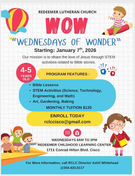 Redeemer Lutheran- WOW